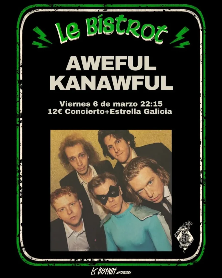 Concierto de Aweful Kanawful en Le Bistrot