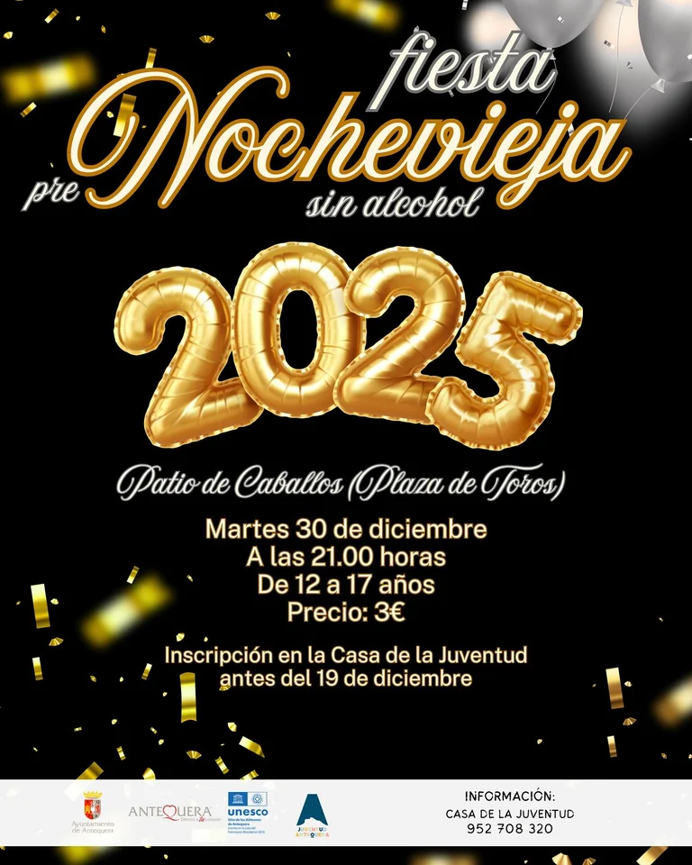 Fiesta Pre Nochevieja sin alcohol