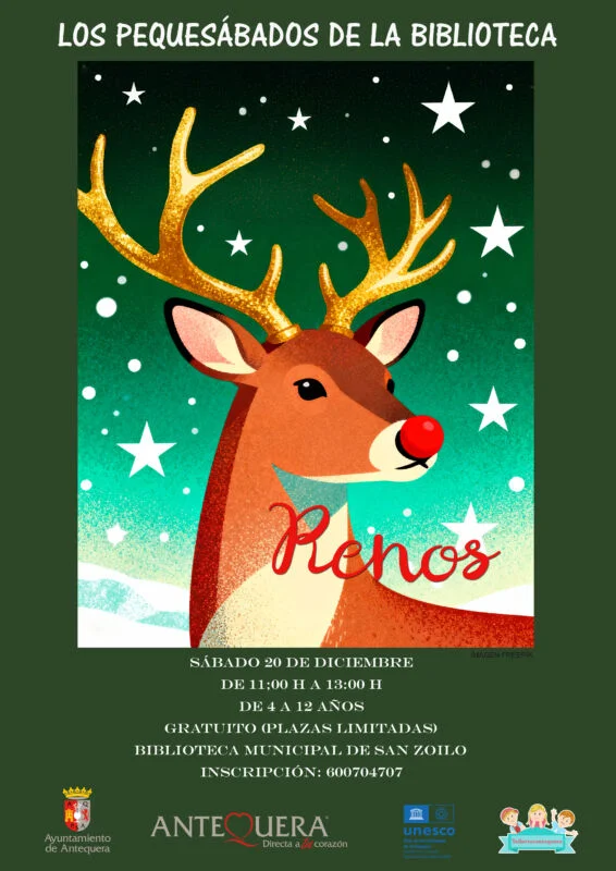 Los Pequesábados de la Biblioteca - Renos (Navidad)