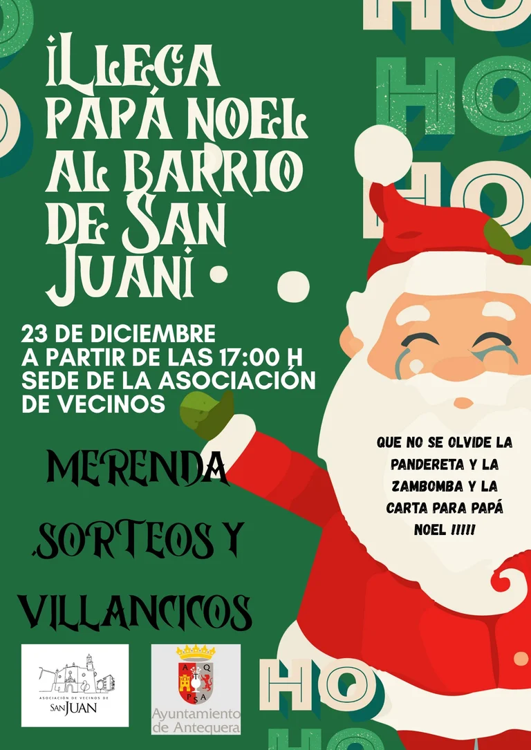 Llega Papá Noel al Barrio de San Juan