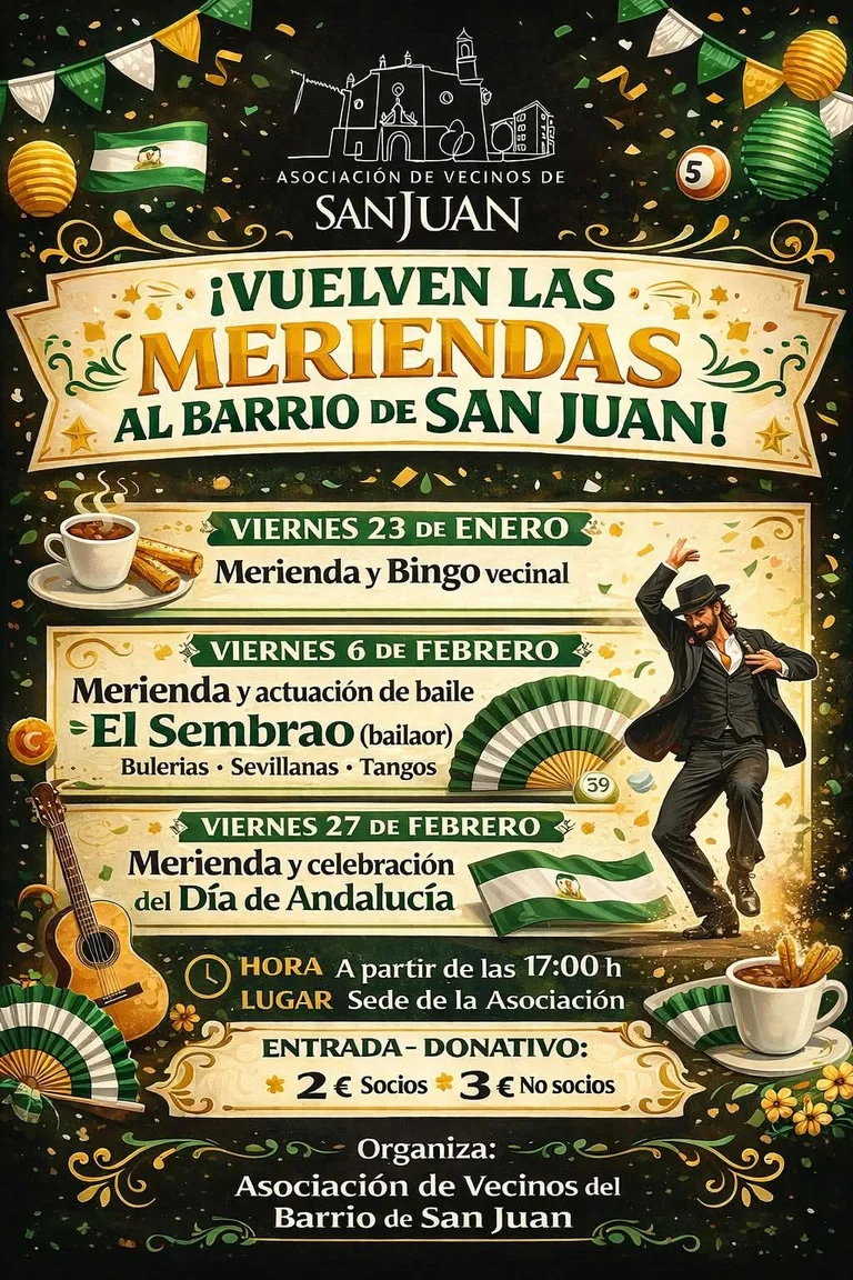 Merienda y Bingo vecinal - Barrio de San Juan