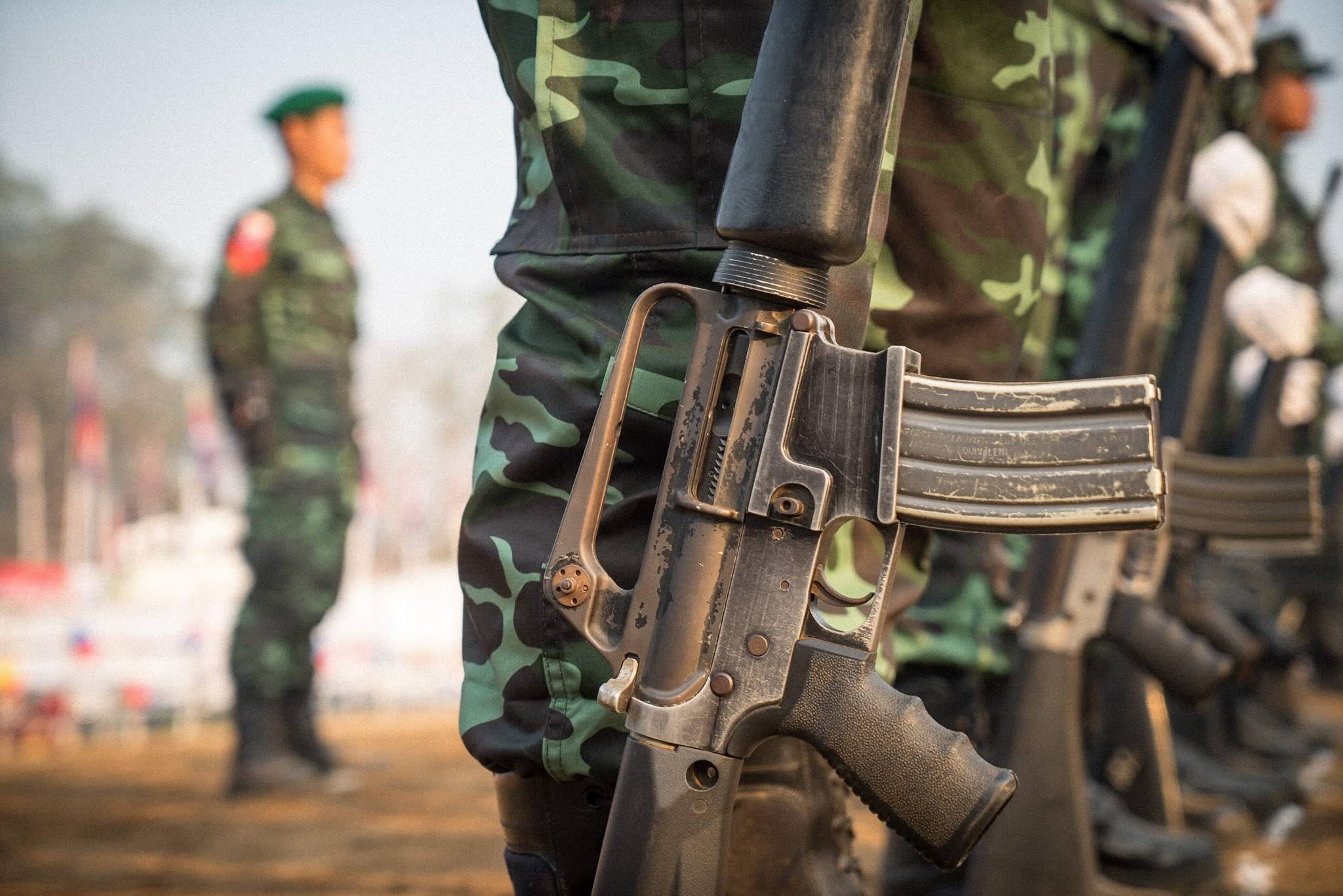 ကရင်အမျိုးသားလွတ်မြောက်ရေးတပ်မတော် (KNLA) တပ်သားများ။ (ဓာတ်ပုံ - KNU)