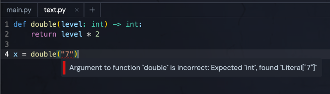 Python type hint error with ty