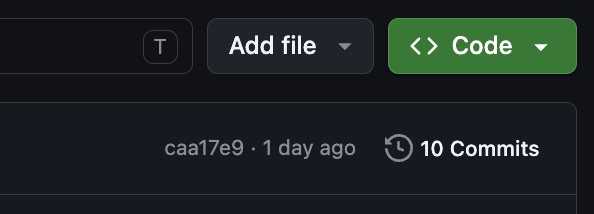 commit history