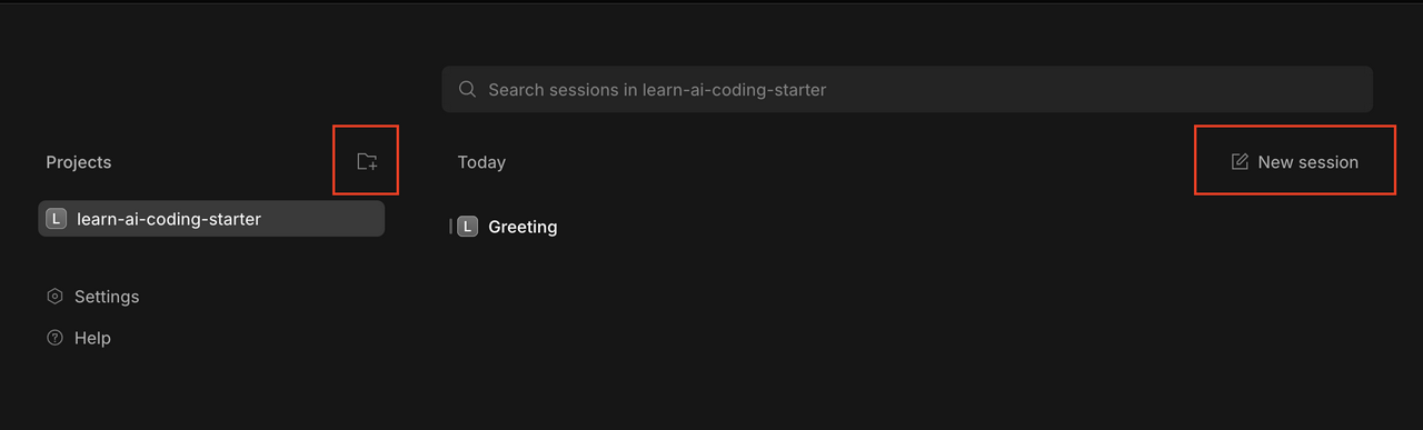 opencode web ui