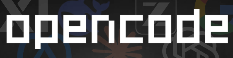 opencode and ai logos