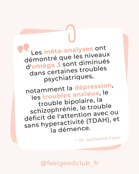 Couverture de Oméga 3 et santé mentale
