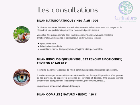 Couverture de Naturopathie, iridologie, Bye Bye Allergies et massages : un accompagnement global pour votre bien-être à Hyères