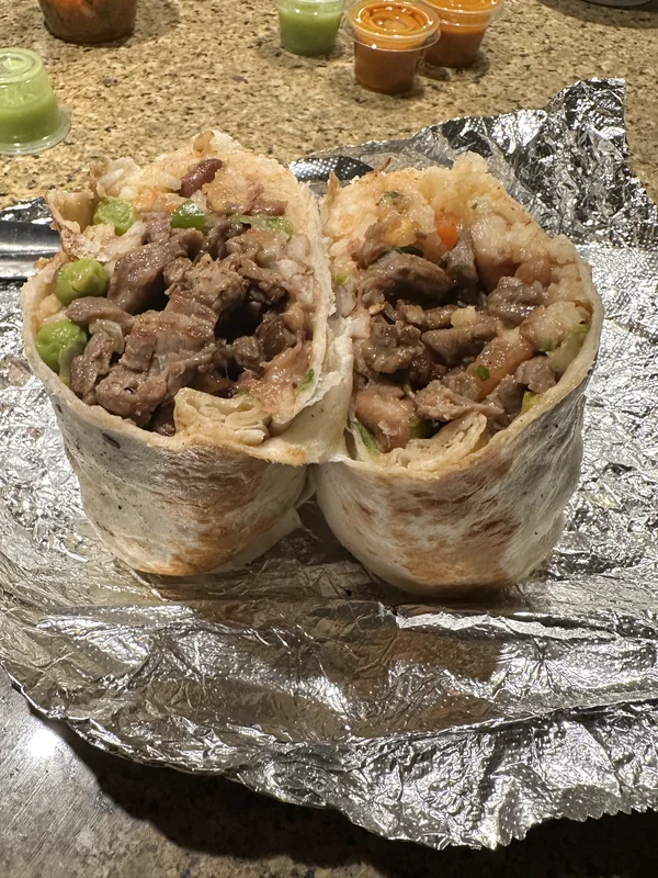 Burrito at EL TRAGON TAQUERIA