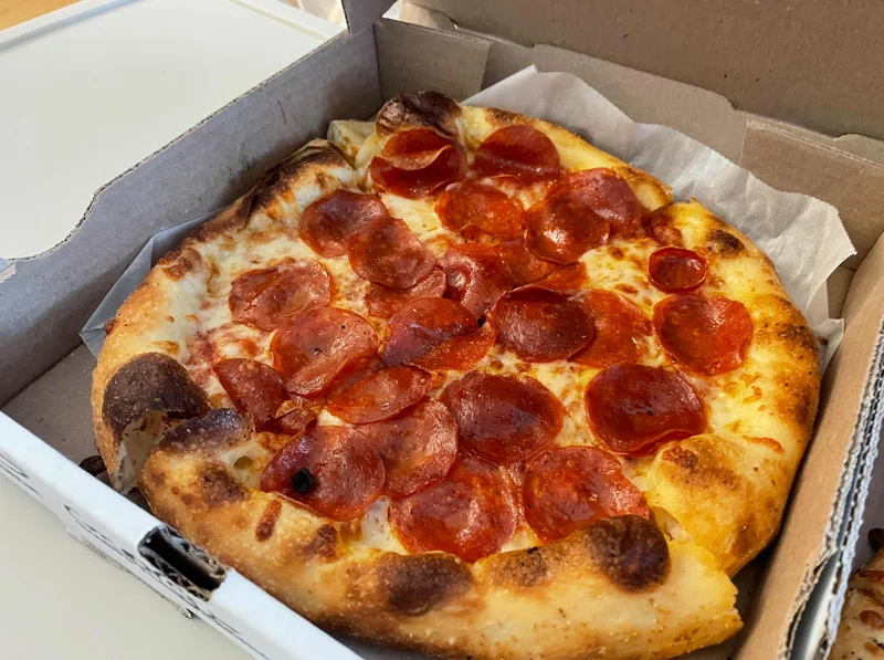 Pizza at Happy Camper Pizza