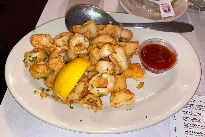 Fried Calamari at La Scarola