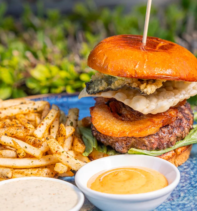 Burger at Banbu Sushi Bar & Grill