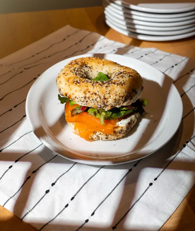 Bagel Sandwich at Chicago Waffles