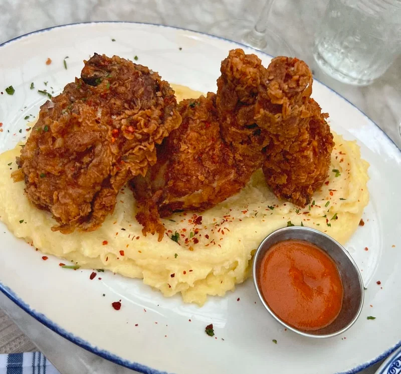Chicken And Waffles at The VIG