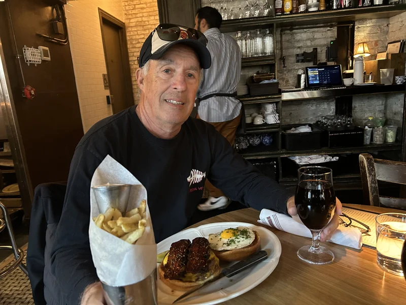 Burger at Au Cheval