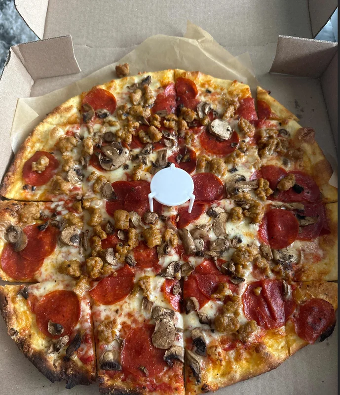 Pizza at Happy Camper Pizza