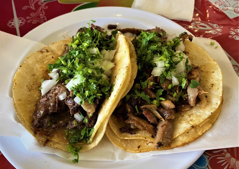 Tacos at Taqueria El Cabrito