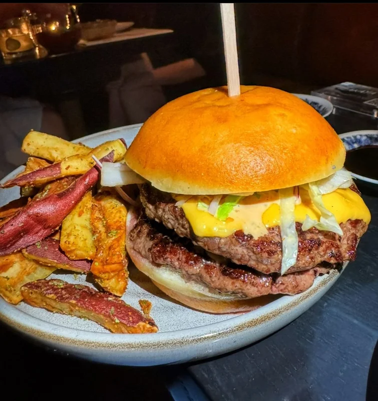Burger at The Izakaya