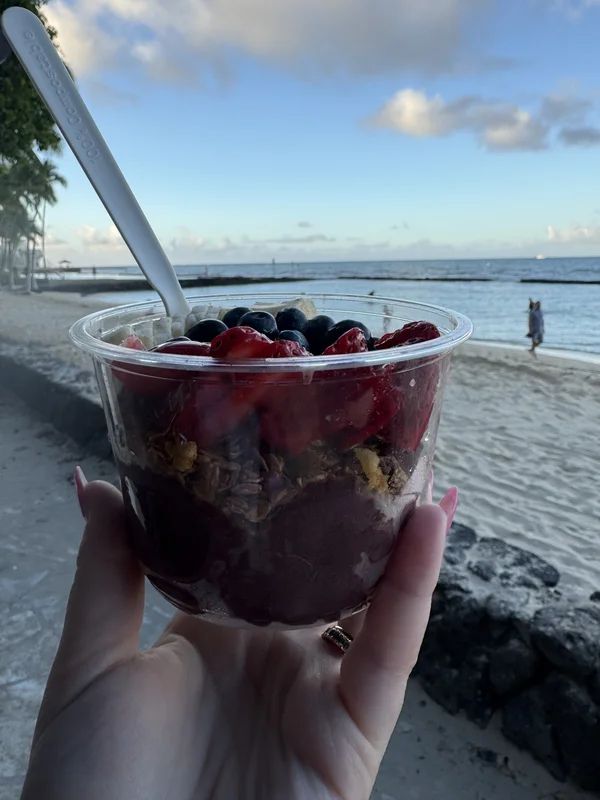 Acai Bowl at Kai Coffee Hawaii At Hyatt Regency Waikiki