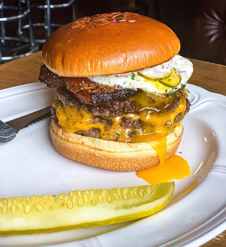 Burger at Au Cheval