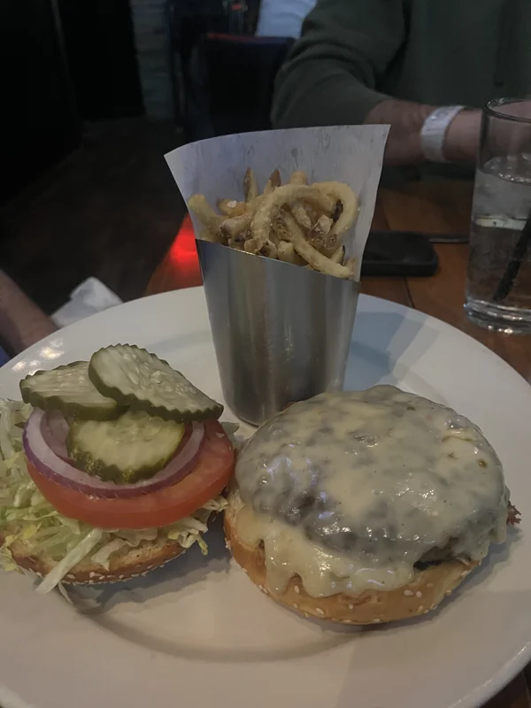 Burger at Westwood Tavern