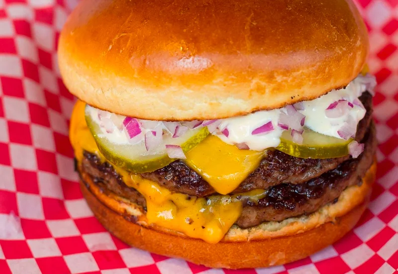 Burger at Small Cheval  Fulton Market