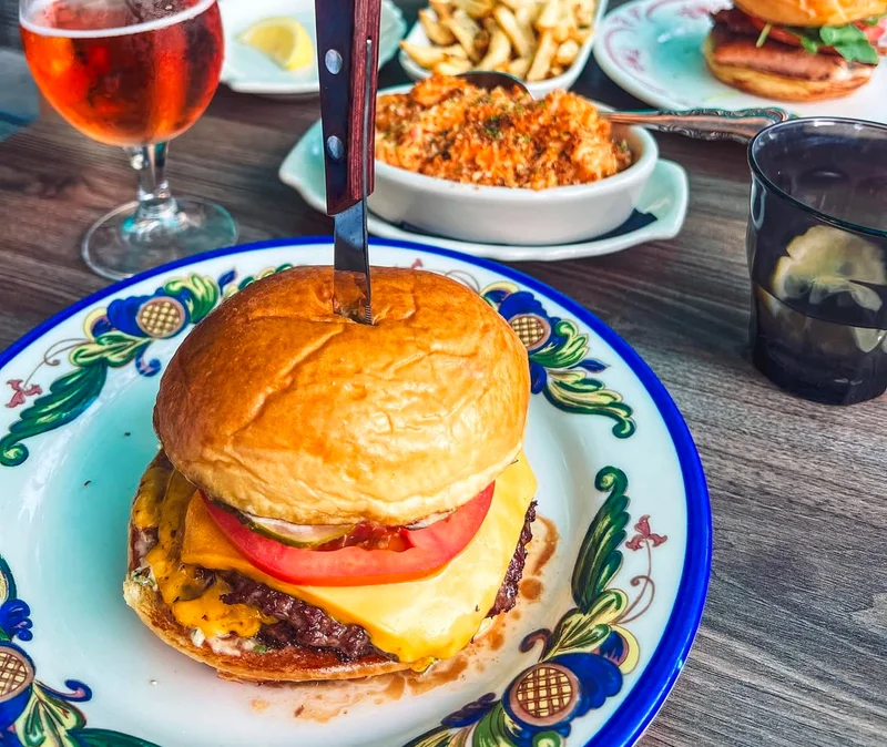 Burger at The Vig West Loop