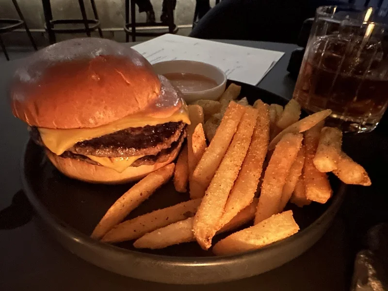 Burger at After Lounge + The Canvas