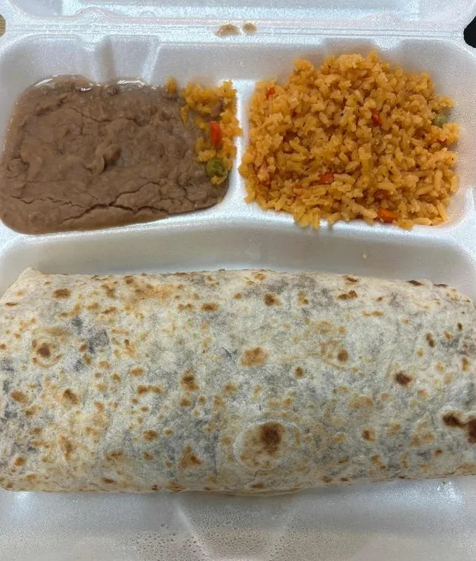 Burrito at Los Comales Melrose Park