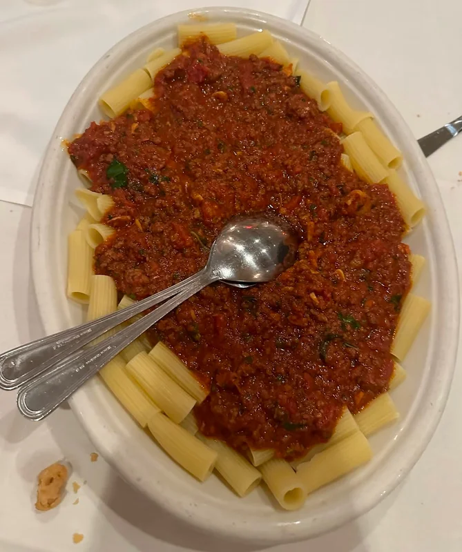Pasta at Carmine's