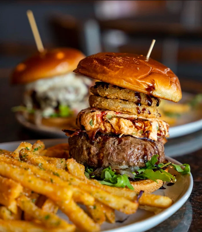 Burger at The Whiskey