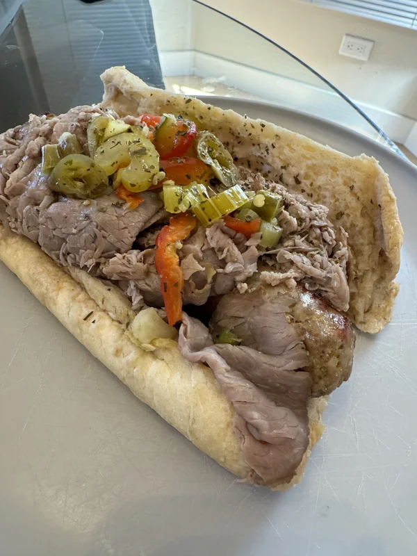 Italian Beef Sandwich at Billy's Hot Dogs, Beef and Sandwiches