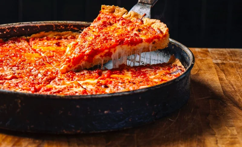 Pizza at Lou Malnati's Pizzeria