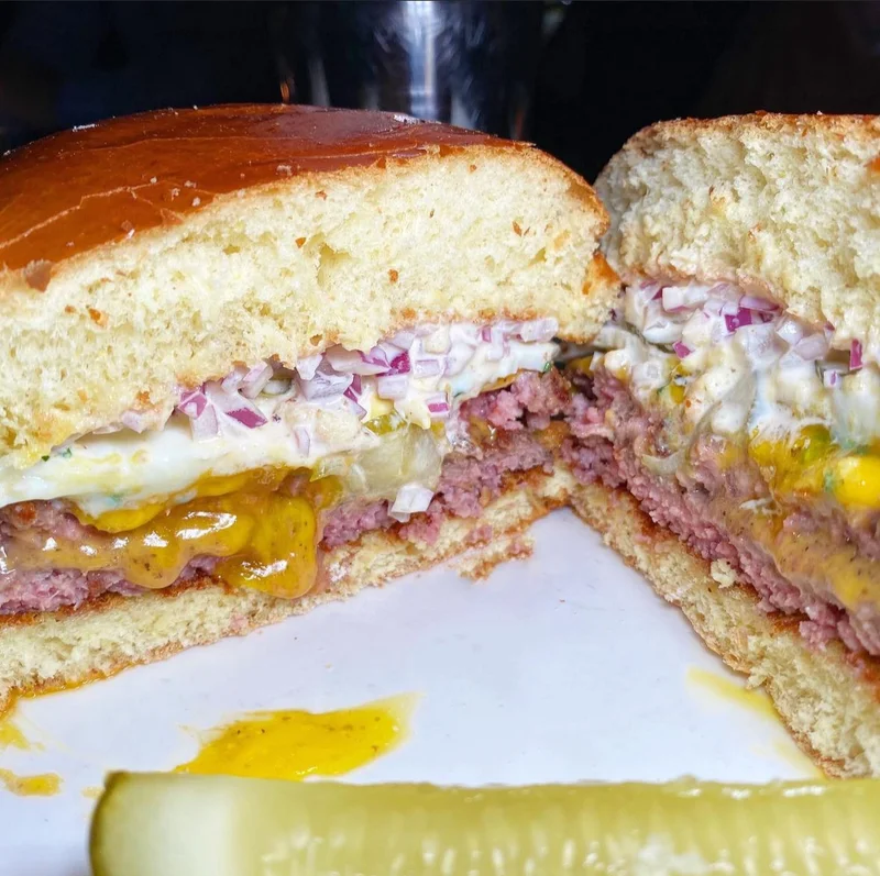 Burger at Au Cheval