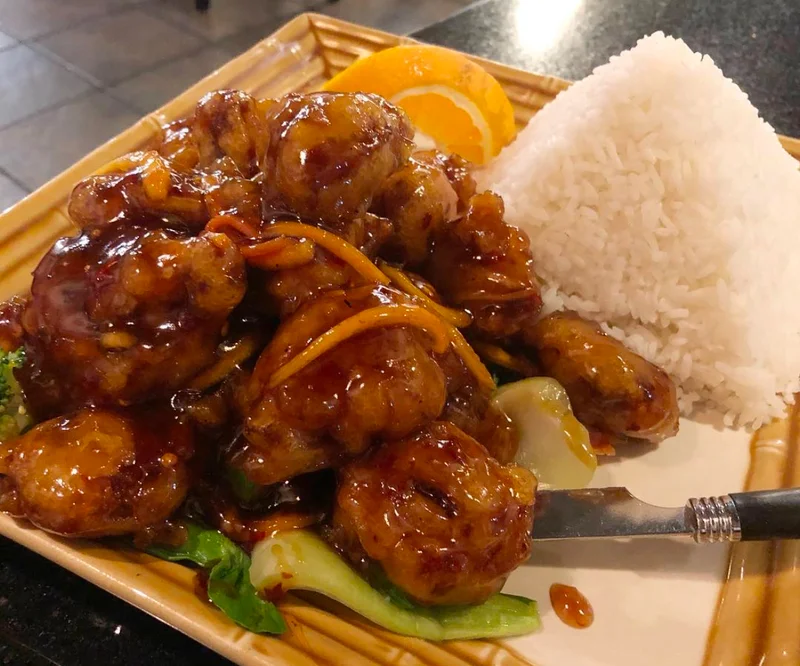 Orange Chicken at THAI GARDEN