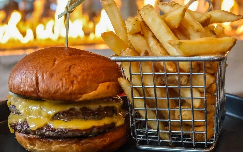 Burger at Mesler Kitchen | Bar | Lounge
