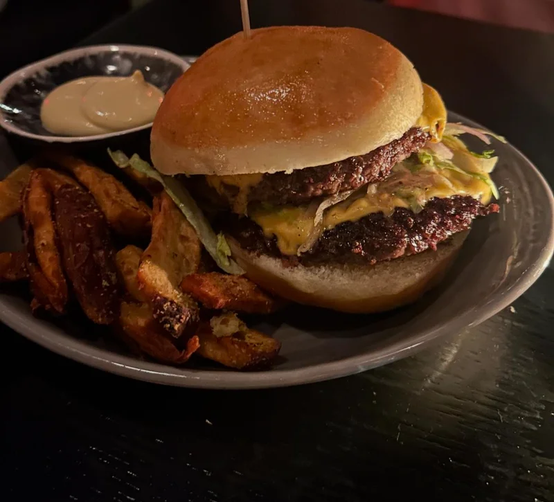 Burger at The Izakaya