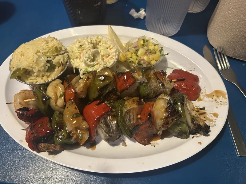 Seafood Skewers at Phillippi Creek Oyster Bar