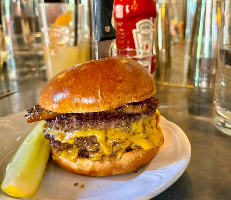 Burger at Au Cheval