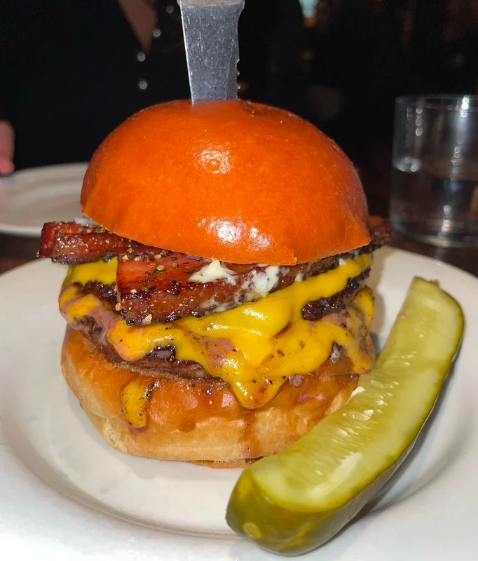 Burger at Au Cheval