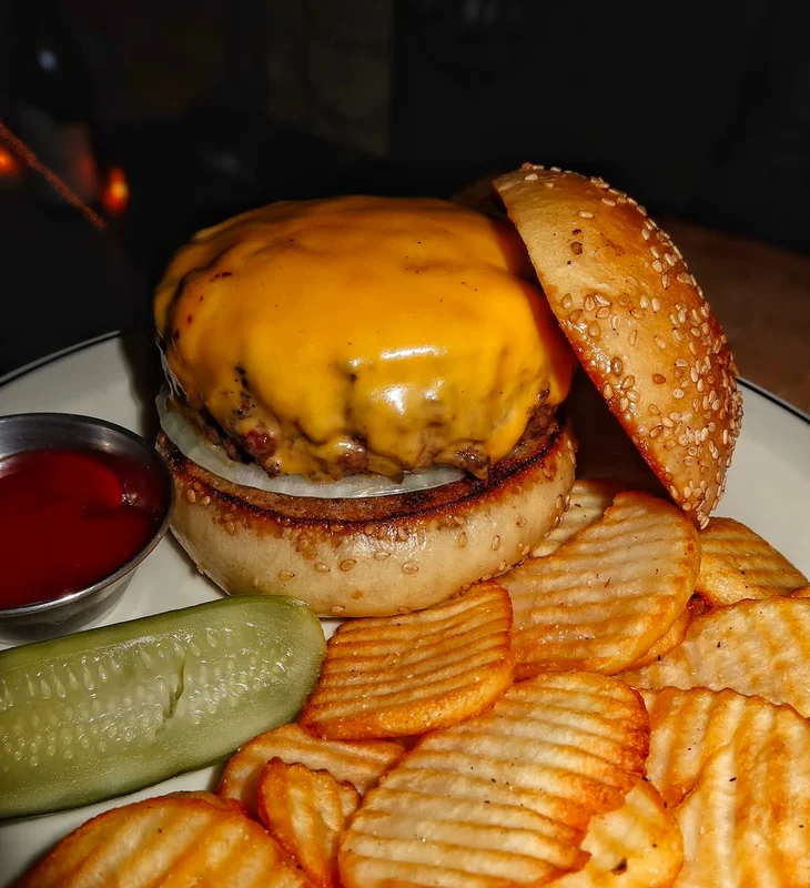 Burger at Red Hook Tavern