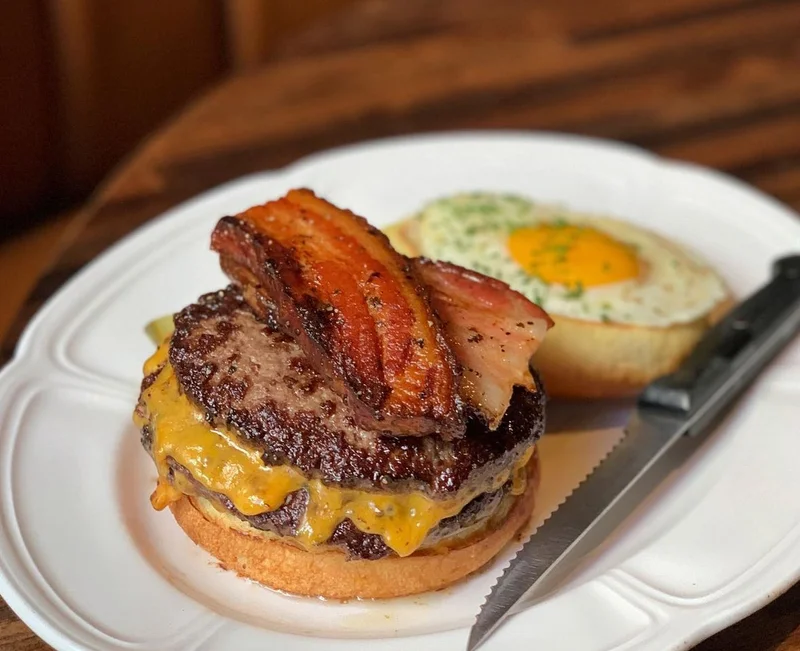 Burger at Au Cheval