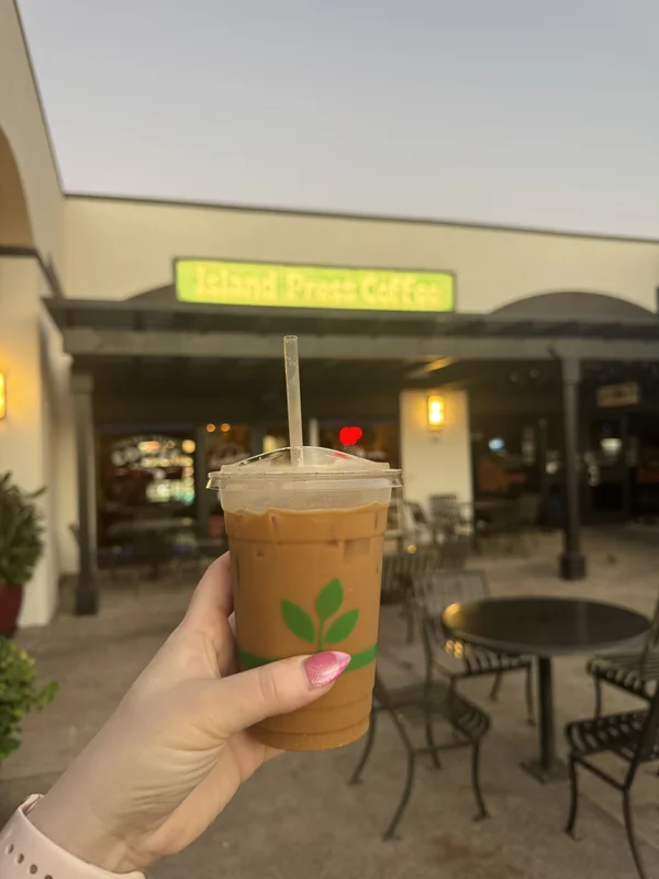 Iced Latte at Island Press Coffee