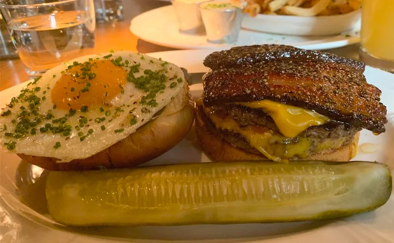 Burger at Au Cheval