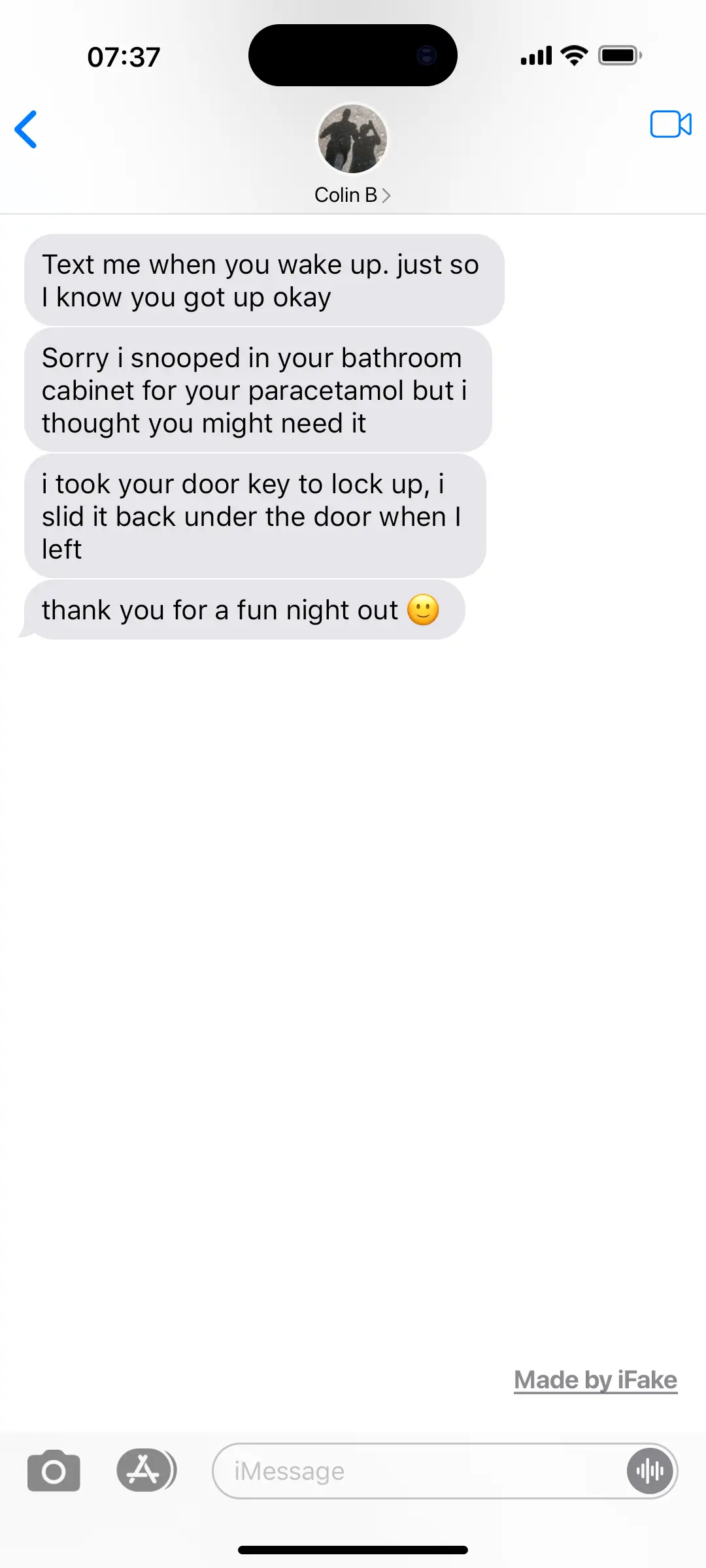 Texts from Colin