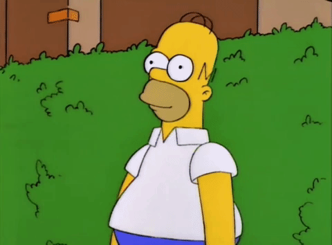 Homero Simpson escondido