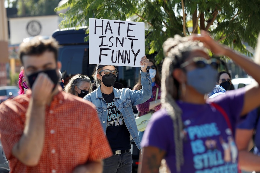 Protestas afuera de las oficinas de Netflix