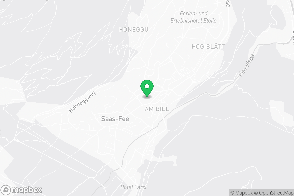 Map showing CrossFit Saas-Fee location