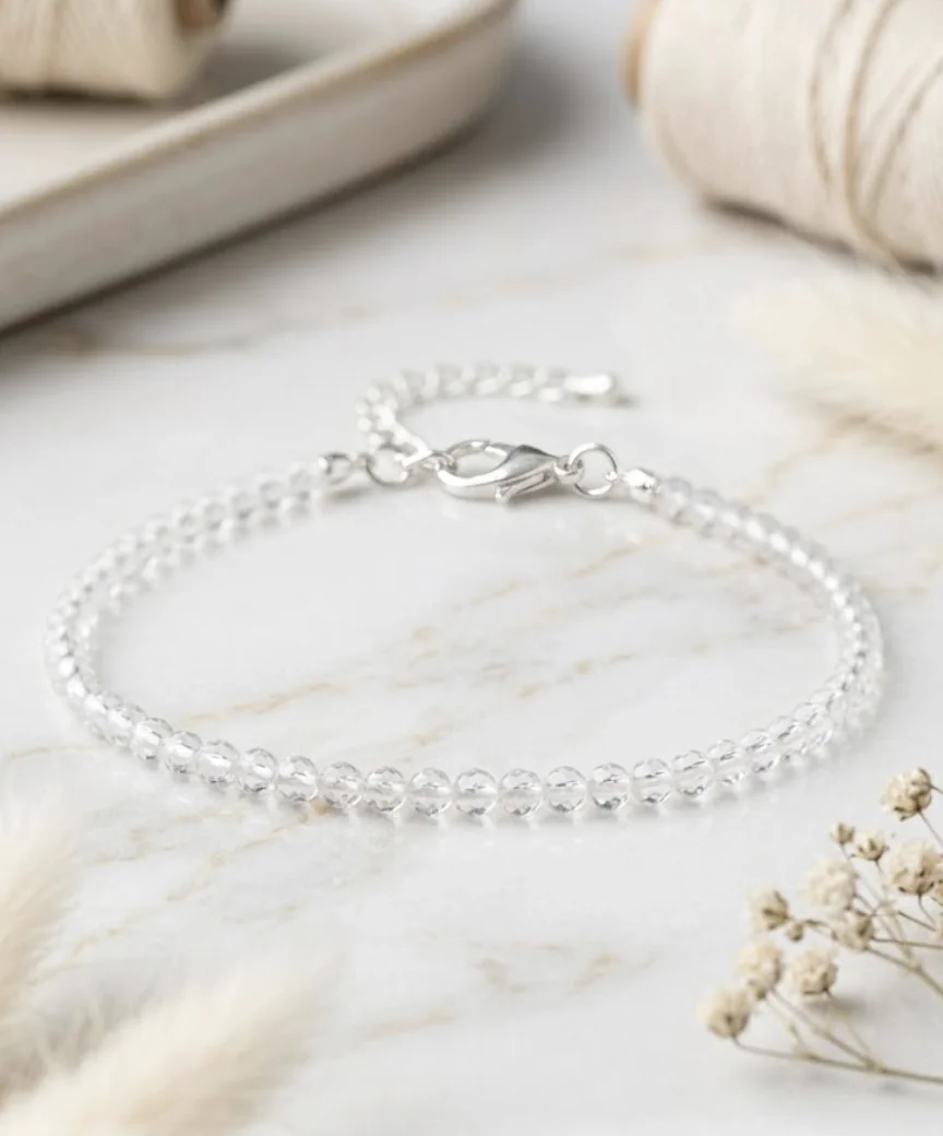 Crystal Quartz Clarity Anklet image 4