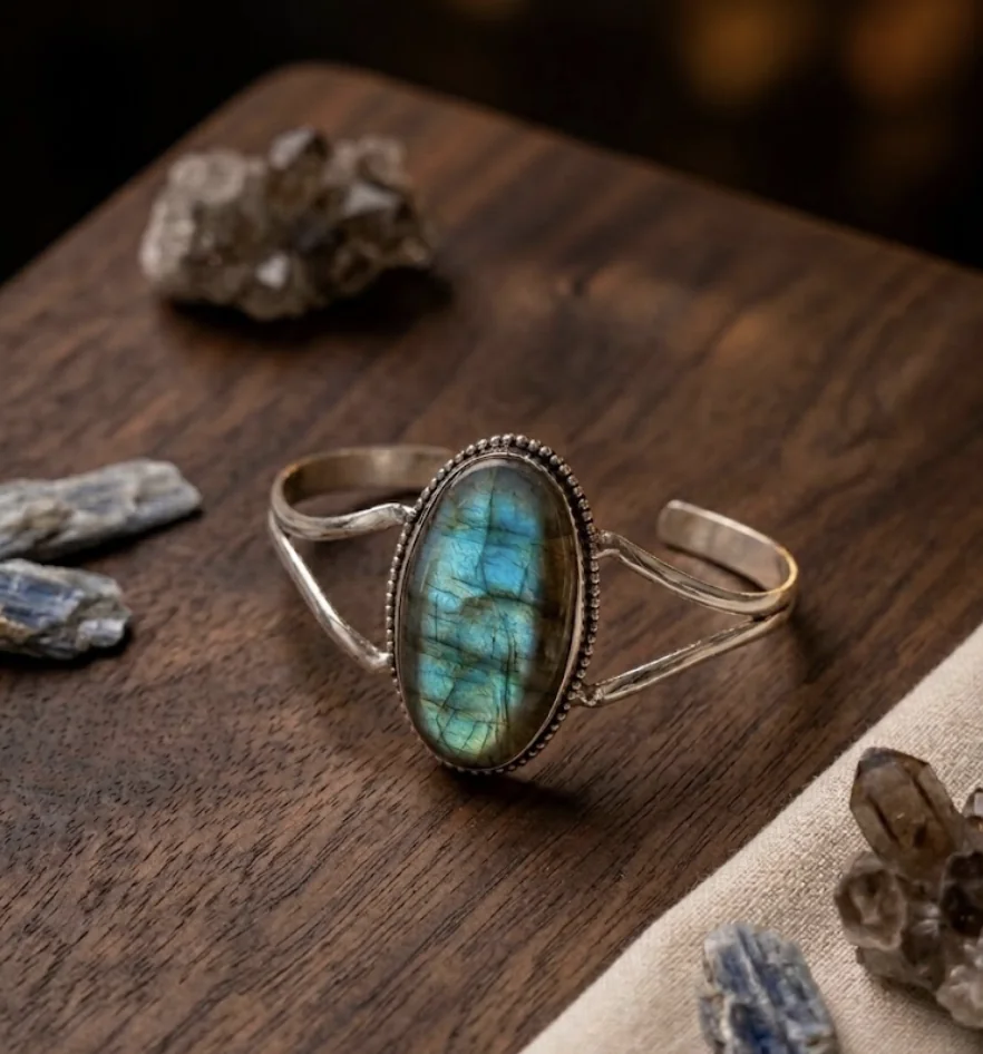 Labradorite Mystic Glow Bangle